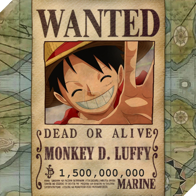 tiền truy nã luffy