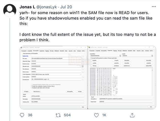 Lỗ hổng bảo mật mới trên Windows cho phép hacker có quyền truy cập vào dữ liệu của người dùng 2