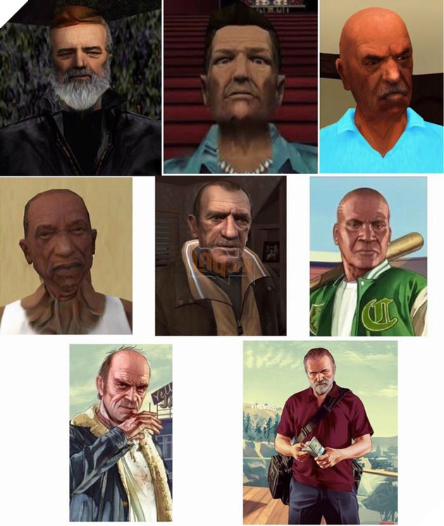 Các nhân vật chính của seri GTA sẽ như thế nào khi về già?