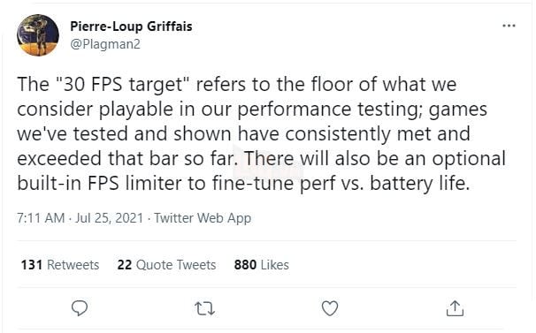 Valve lên tiếng về những lo ngại Steam Deck chỉ chạy được 30FPS 2