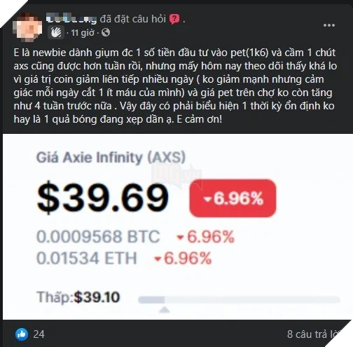 Đồng SLP sụt giảm nghiêm trọng khiến game thủ Axie Infinity điêu đứng 3