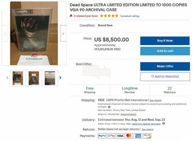 Giật mình trước phiên bản Dead Space Ultra Limited Edition giá khủng trên eBay 2