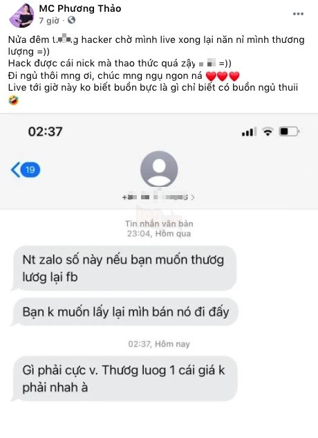 Nữ MC Liên Quân Mobile bị hack Facebook khi đang stream, quyết tâm không khuất phục hacker 2