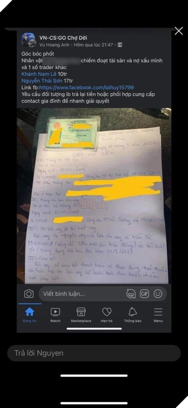 Em vợ của một nam rapper nổi tiếng bất ngờ bị tố vay tiền cá độ game lên đến hàng tỷ đồng 5