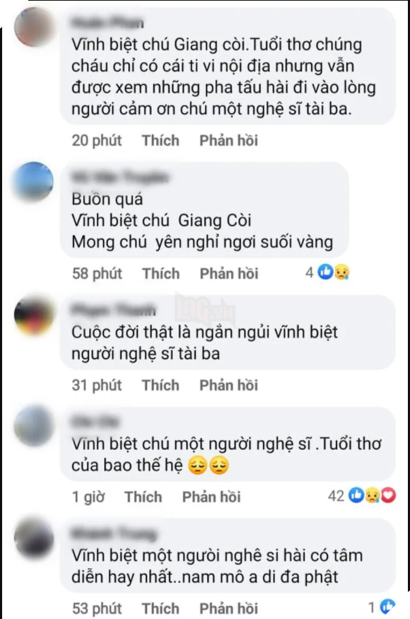 Những phản ứng sốc của khán giả Việt khi biết nghệ sĩ gạo cội Giang Còi qua đời 3