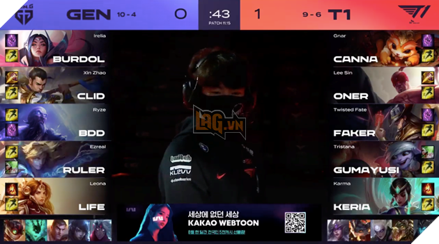  LCK mùa hè 2021 T1 vs Gen.G đại chiến playoff 4