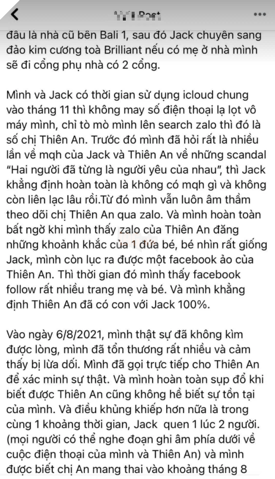 Drama lớn - 1 cô gái tố Jack trăng hoa, có con với nữ chính MV Sóng Gió và còn tung cả anh nam ca sỉ trên giường 2