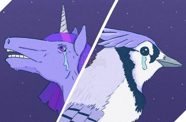 Meme MordeTwi là gì? Meme Chim xanh và kì lân tím hát Airplanes hài hước trên Tiktok hiện nay 5