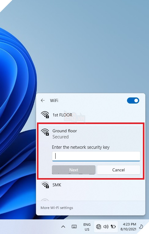 Cách khắc phục lỗi không khớp Security Key mạng trên máy tính Windows 11 6