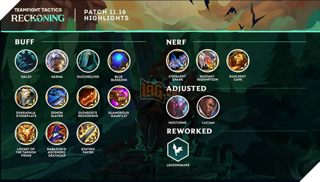 DTCL: Chi tiết bản cập nhật 11.16 - Thay đổi hàng loạt Trang bị Rực Sáng và Hệ Tộc, Tướng mạnh