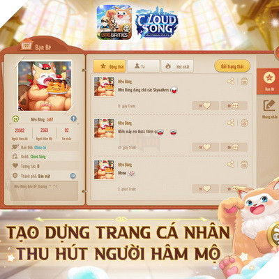 Cloud Song VNG xây “mạng xã hội” riêng, tích hợp trong game 2
