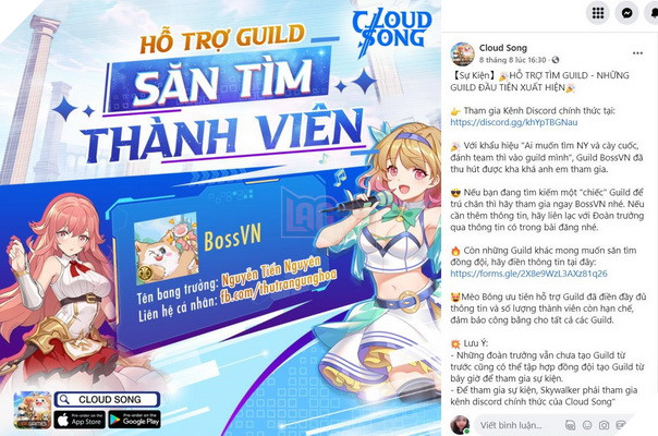Cloud Song VNG xây “mạng xã hội” riêng, tích hợp trong game 10