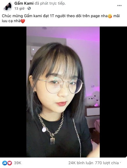Gấm Kami ăn mừng cột mốc đáng nhớ giữa tin đồn lộ clip 12 phút 6