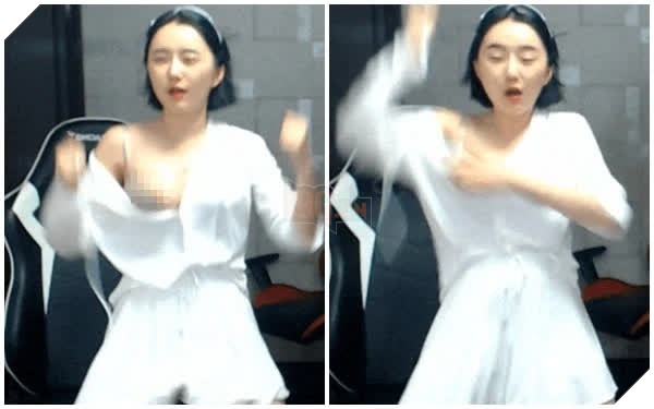 Nhảy nhót quá sung đến nỗi tuột hết cả áo, nữ streamer trở thành đề tài bàn tán không ngớt 3