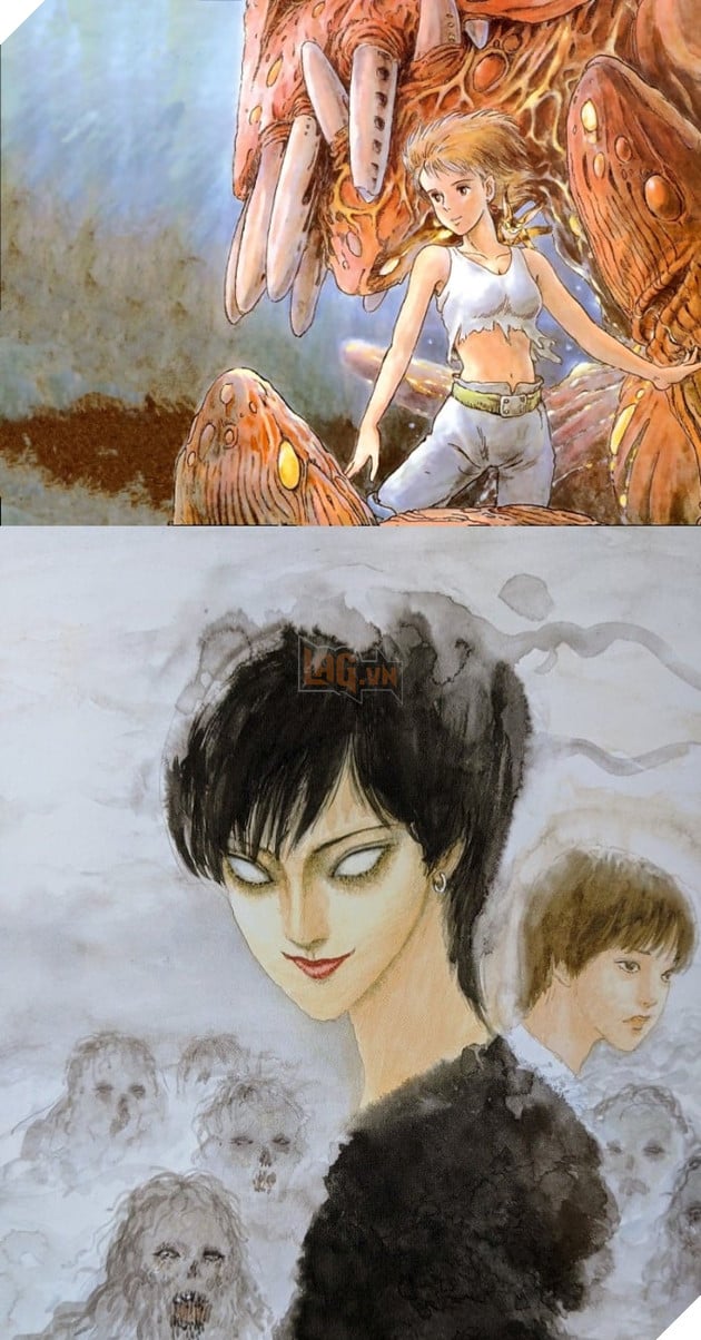 Cộng đồng hài hước so sánh lối vẽ và tính cách đối lập giữa đạo diễn Miyazaki Hayao và họa sĩ Junji Ito 7