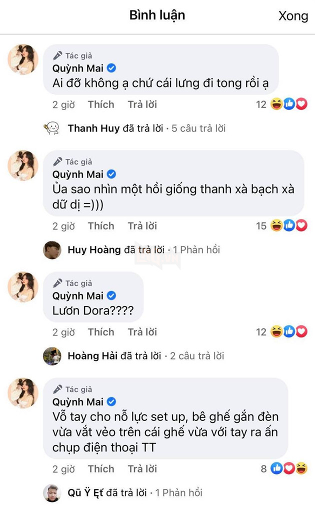 Mai Dora bất ngờ đăng ảnh chụp hình với thế khó , fan lo lắng không biết cột sống cô có ổn không? 3