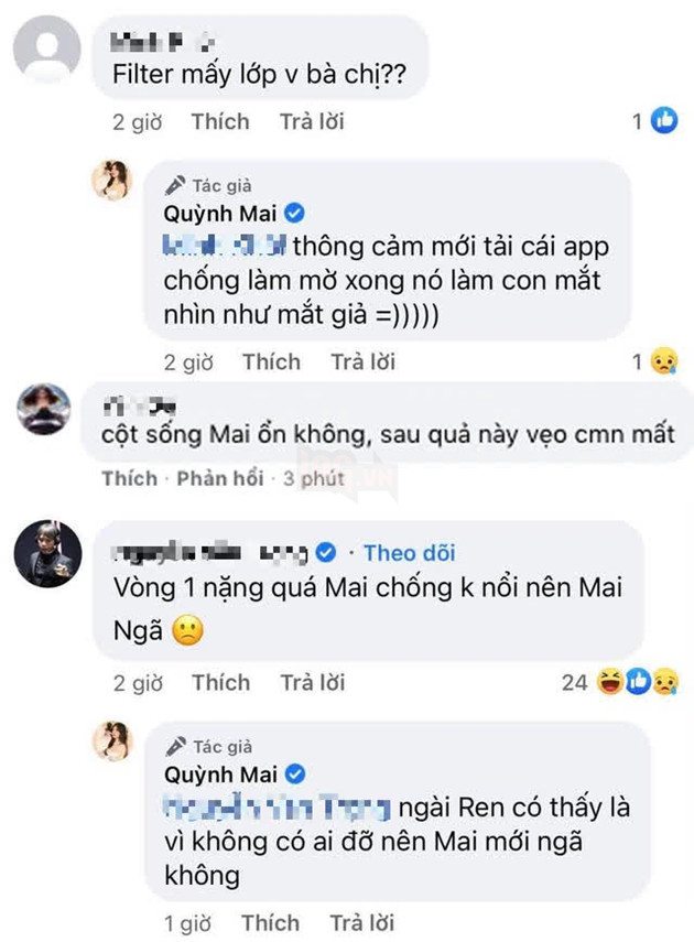 Mai Dora bất ngờ đăng ảnh chụp hình với thế khó , fan lo lắng không biết cột sống cô có ổn không? 5