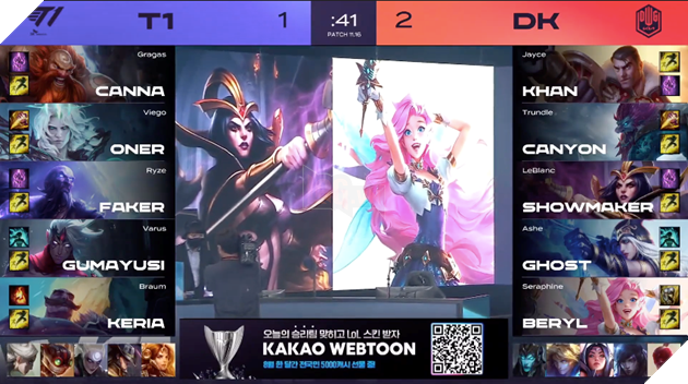  LCK Mùa hè 2021 DK vs T1 - tình xưa nghĩa cũ gặp nhau trong trận chung kết 7