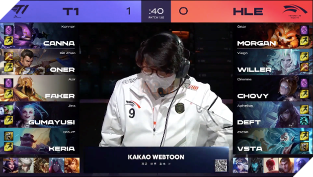  Vòng loại CKTG T1 vs HLE khi Canna trở thành boy one champ 3