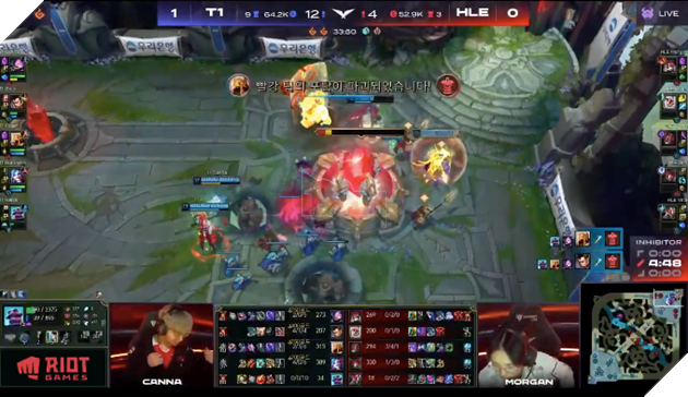  Vòng loại CKTG T1 vs HLE khi Canna trở thành boy one champ 4