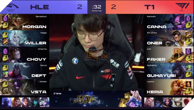 Vòng loại CKTG T1 vs HLE khi Canna trở thành boy one champ 9