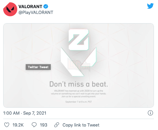 Sản phẩm hợp tác của Valorant và Zedd sẽ được ra mắt vào hôm nay 3