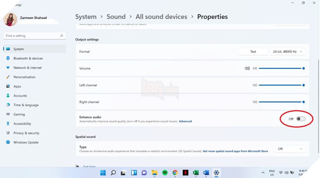 Cách sử dụng tính năng Enhance Audio trên Windows 11 để cải thiện chất lượng âm thanh 6