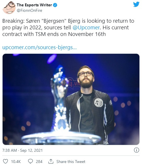 Bjergsen rất có thể sẽ quay lại thi đấu chuyên nghiệp vào năm sau 3