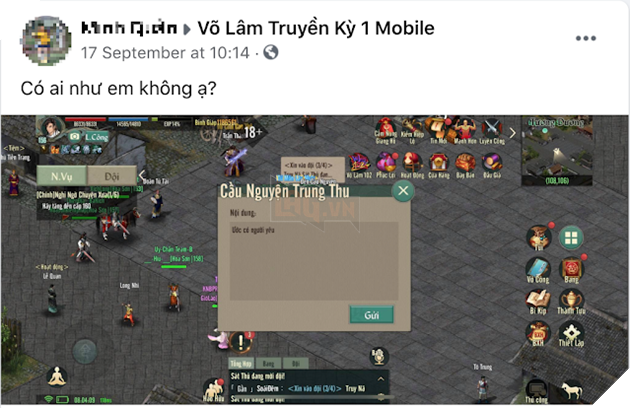 Những ước nguyện Trung thu “siêu cấp đáng yêu” của game thủ Võ Lâm Truyền Kỳ 1 Mobile 6