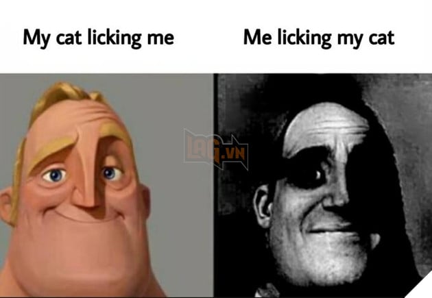 My cat licking me Me licking my cat Forehead Nose Chin Eyebrow Mouth Jaw Temple Gesture Headgear