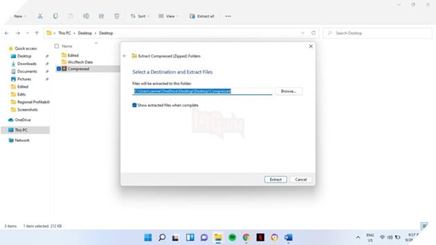 Cách tạo file Zip và giải nén file trên Windows 11 6