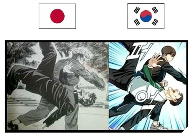webtoon hàn quốc copy manga nhật bản