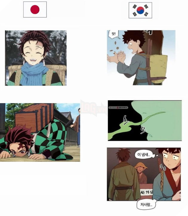 webtoon hàn quốc copy manga nhật bản