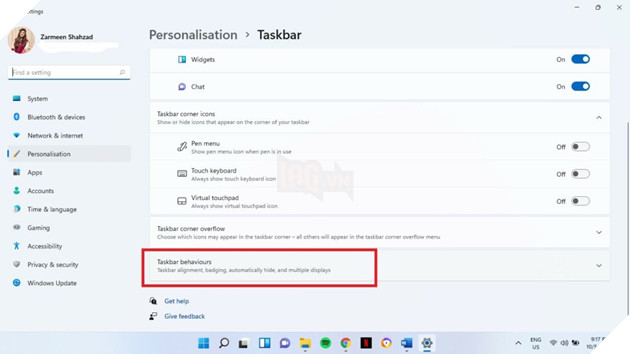 Cách ẩn thanh taskbar trên Windows 11 3