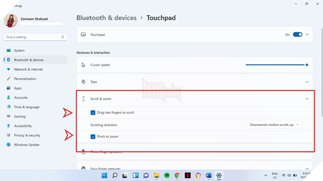 Cách tắt cử chỉ Touchpad trên Windows 11 5