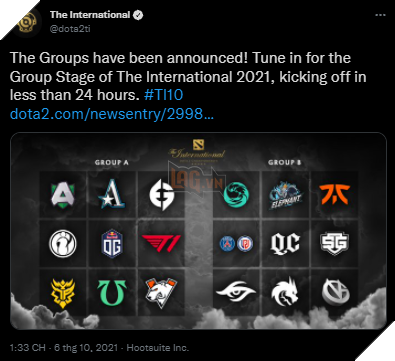 Valve công bố kết quả chia bảng cho giải đấu The International 10 2