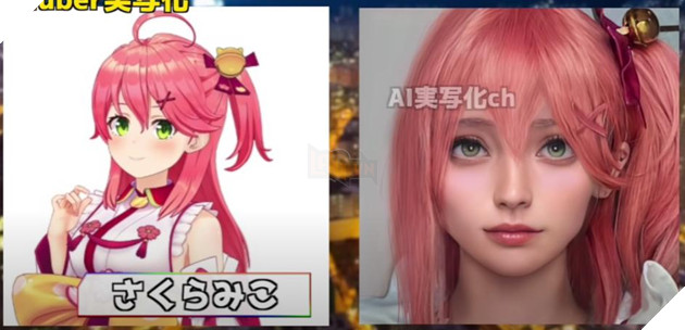 vtuber hololive phiên bản người thật