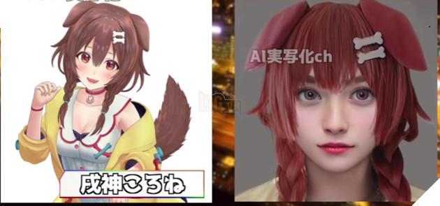 vtuber hololive phiên bản người thật