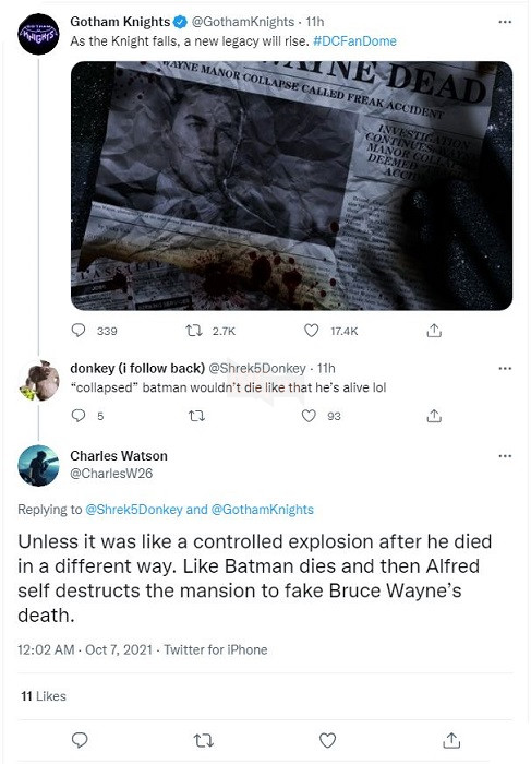 Gotham Knights khiến người hâm mộ tò mò khi hé lộ thêm về cái chết của Bruce Wayne 3