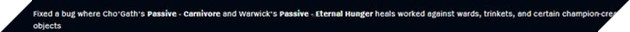 LMHT: Riot Games chính thức sửa bug tồn tại suốt 11 năm trời cho Warwick và Cho'Gath 3
