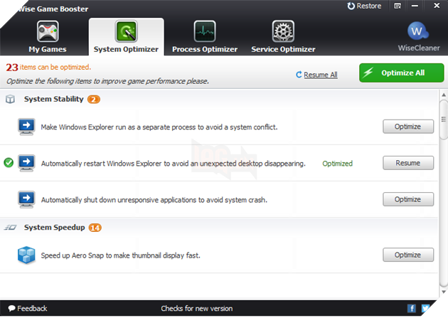 5 phần mềm giảm giật lag, tăng tốc khi chơi game dành cho PC Windows 10 5