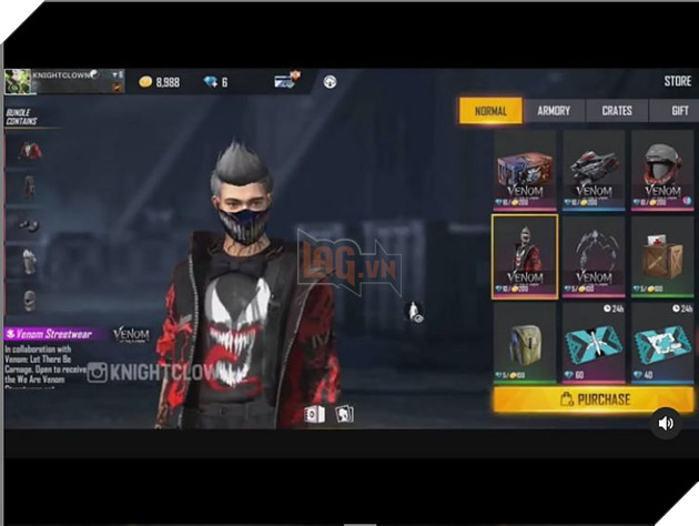 Free Fire OB30: Các skin trong sự kiện Free Fire X Venom bị rò rỉ 6