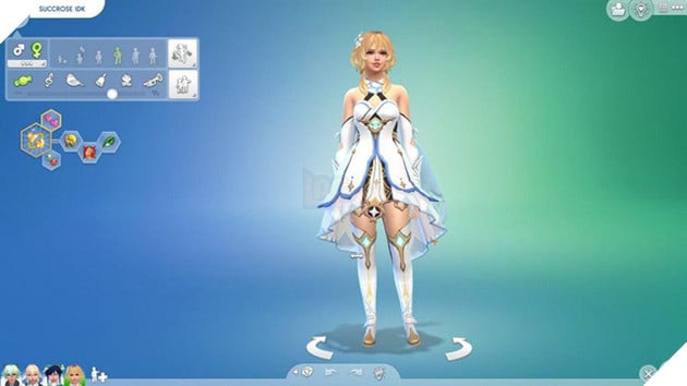 Dàn nữ nhân vật Genshin Impact bất ngờ xuất hiện trong The Sims 4 - Ảnh 2.