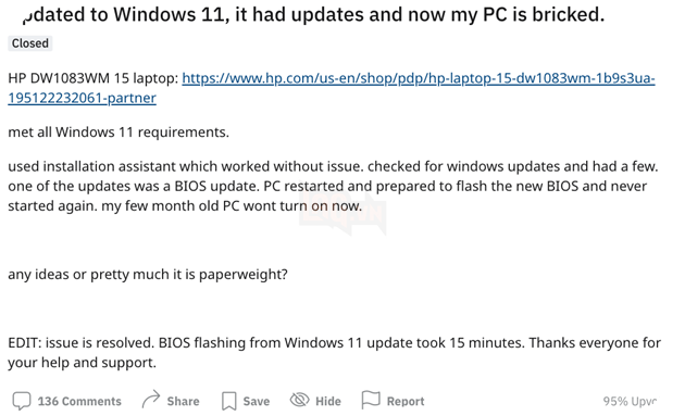 Việc nâng cấp lên Windows 11 có thể khiến laptop Dell và HP của bạn trở thành phế liệu  3