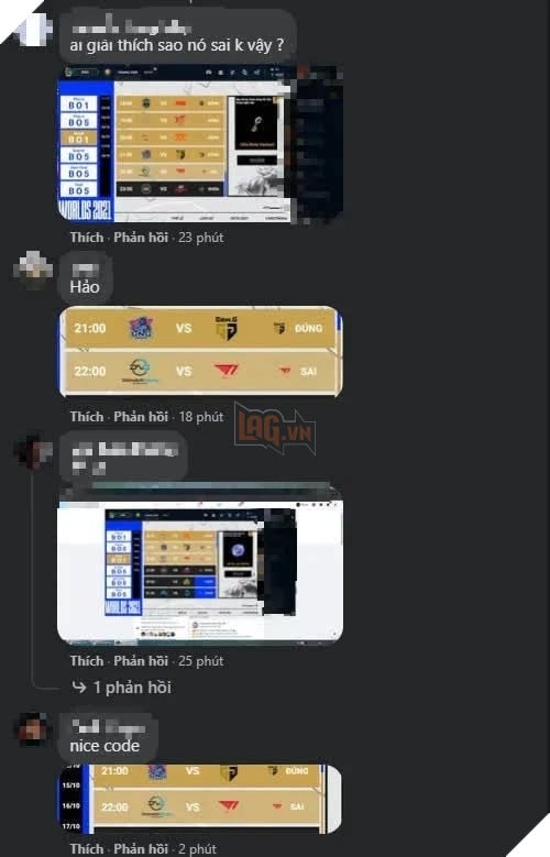 Máy chủ LMHT Việt Nam gặp lỗi dự đoán, cho rằng kết quả T1 chiến thắng DFM là sai 5