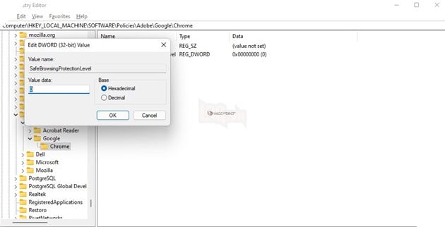 Cách Bật/ Tắt Safe Browsing trong Google Chrome trên Windows 11/10 8