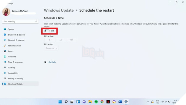 Cách set thời gian Windows Update trên hệ thống Windows 11 4