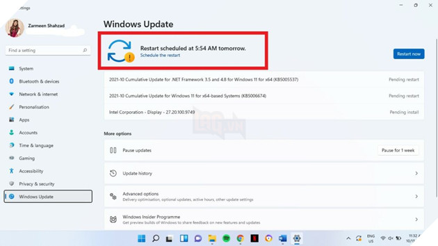 Cách set thời gian Windows Update trên hệ thống Windows 11 6