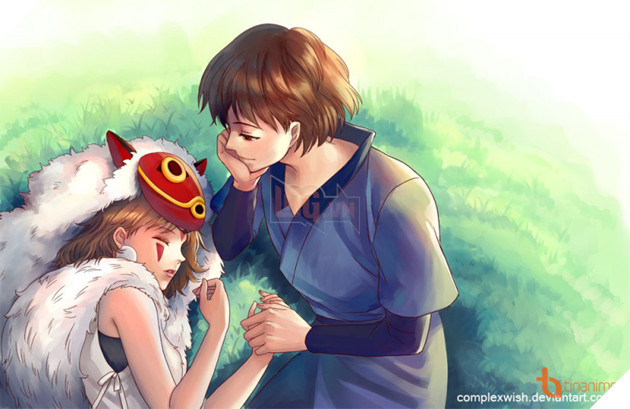 Loạt fanart dễ thương hết nấc của các cặp đôi được yêu thích nhất phim hoạt hình nhà Ghibli Phần 1  12