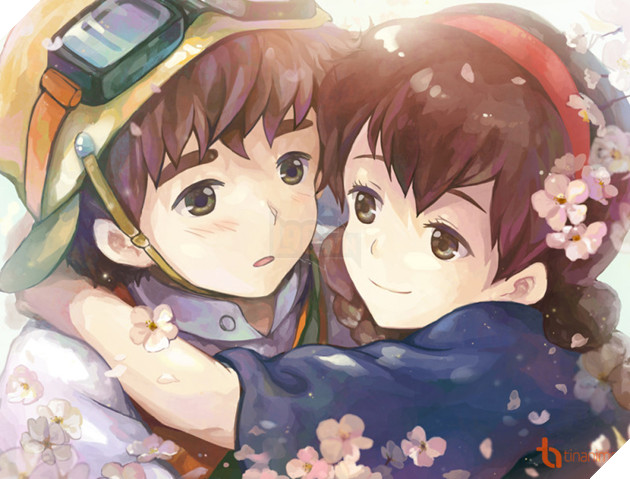 Loạt fanart dễ thương hết nấc của các cặp đôi được yêu thích nhất phim hoạt hình nhà Ghibli Phần 1  14